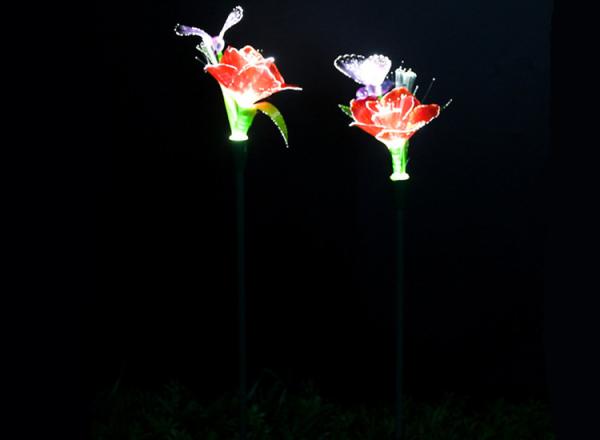 LED optical fiber rose hummingbird wedding scene layout lighting festival commercial beauty display bright decoration