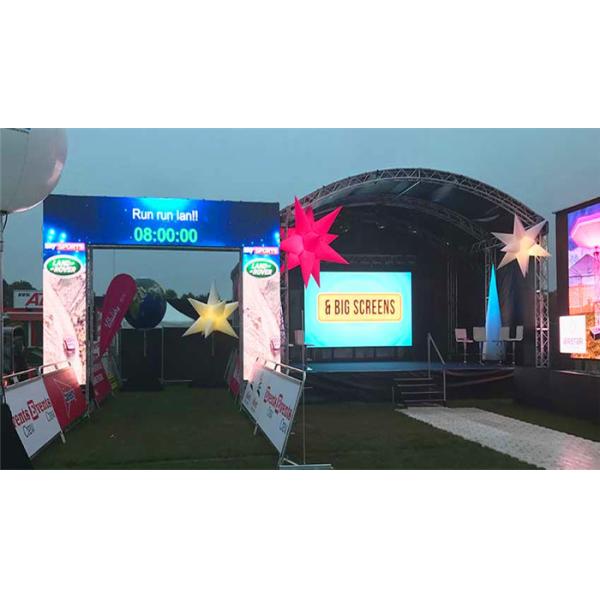 High Grayscale Outdoor Rental LED Screen P4.81 With Die Casting Aluminum Black Lamps