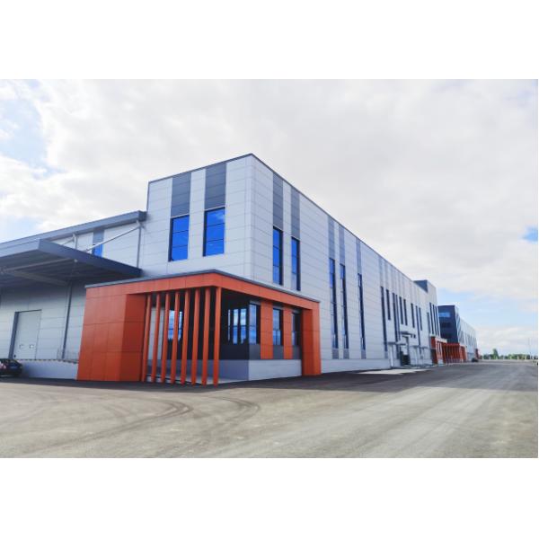 Prefabricated Steel Building with H-Shape Steel Beam Seismic Resistant and Recyclable Construction