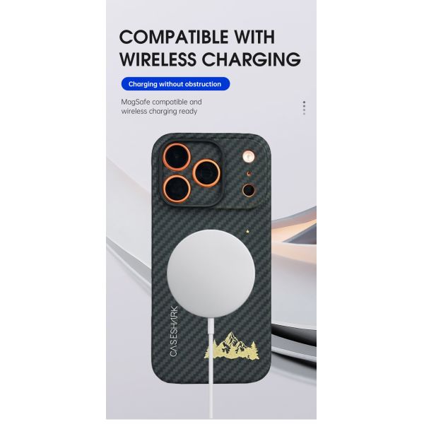 Customized Pattern Aramid Carbon Fiber Mobile Phone Cover for iPhone 17 Pro Max