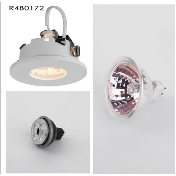 Round White Aluminum MR16 Cut out 72MM Halogen Dimmable Led Downlights Kitchen IP54 Max 50W
