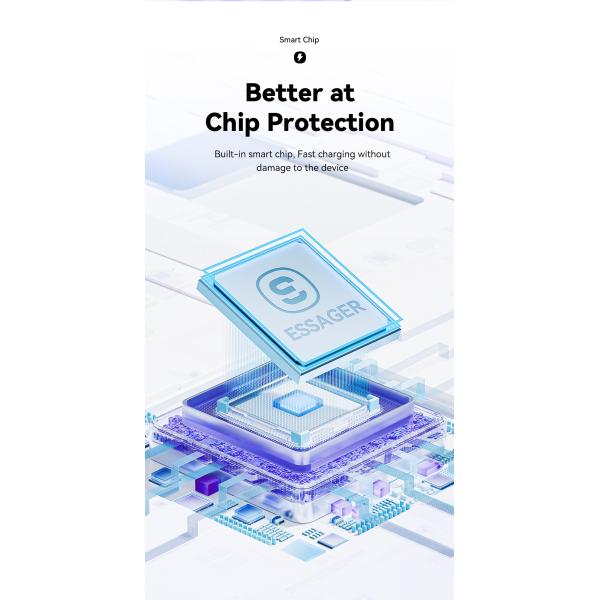 Nylon TPE Material A-C USB A To C Cable 100W ESSAGER ES-X46