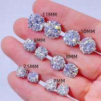 Moissanite Sterling 925 Boucles d'oreilles en argent AAAA+ Zirconie cubique