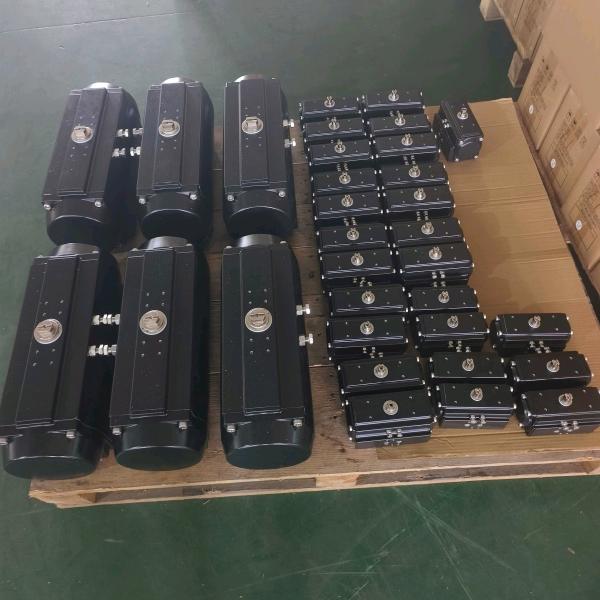 At Series Pneumatic Actuator Double Action Actuator Control Butterfly Valve Ball Valve