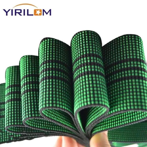 Green Stripped Furniture Elastic Sofa Webbing For Sofa Chair