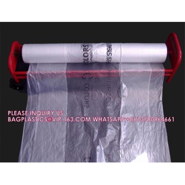 Car Protective Film Manufacturer Auto Paint Pre Taped Masking Film Painters Plastic Sheeting Roll with Masking Tape