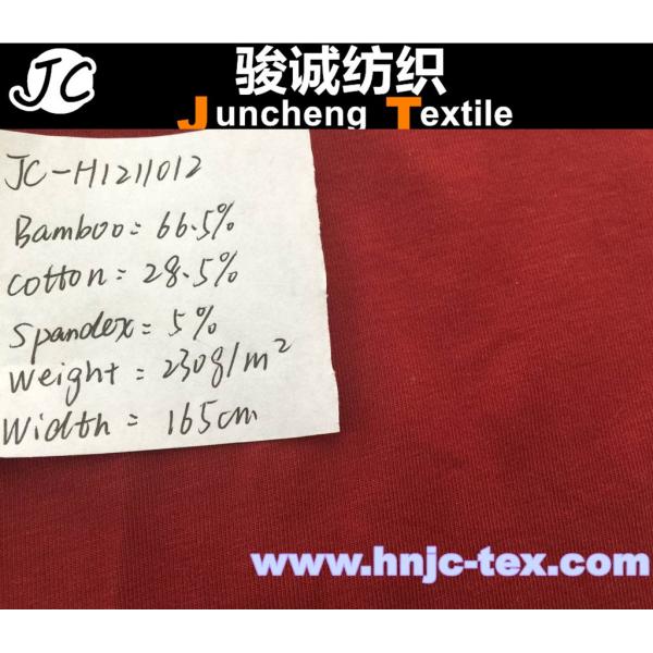 Hot recycle bamboo and  cotton/rayon blend fabric for polo shirt/underwear/apparel fabric