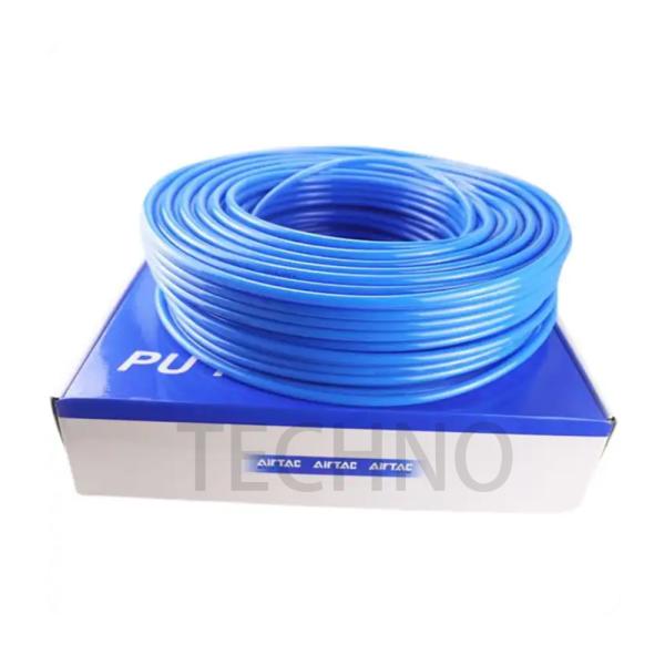 Air Tac US98A080055 Пневматическая PU-труба 12 мм Синяя антиузловая гладкая поверхность