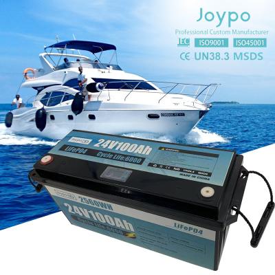 Deep Cycle Marine LiFePO4 Battery Pack Lithium Trolling Motor Battery 24V