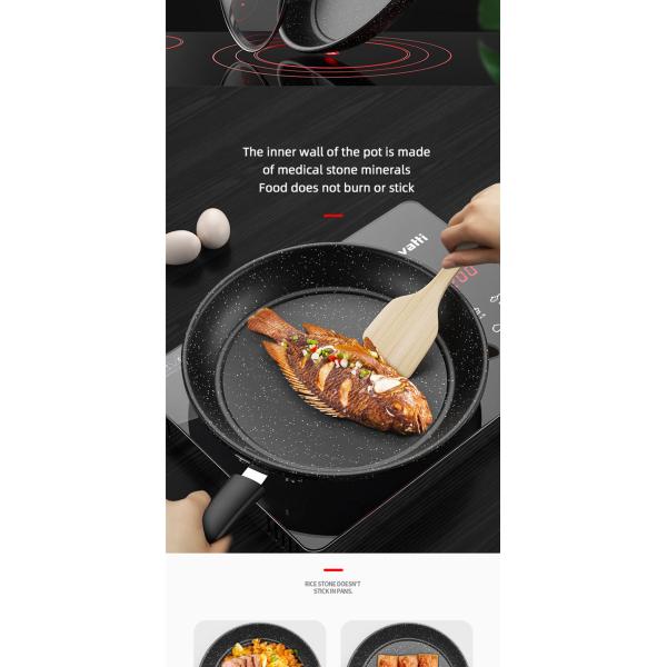 Hot Selling Cooking Kitchen Cookware Cast Iron Steak Frypan Non Stick Iron Skillet Grill Pan Induction Frying Pan