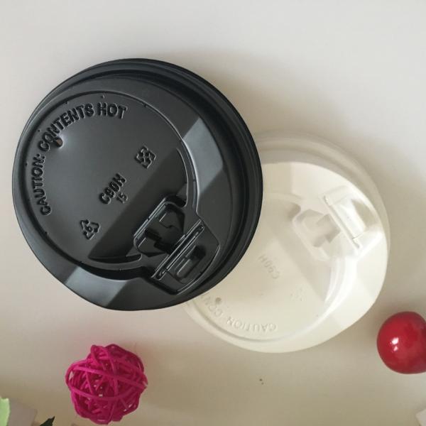 TUV 80mm 98mm Disposable Cup Cover PP Plastic Lids For Paper Cups