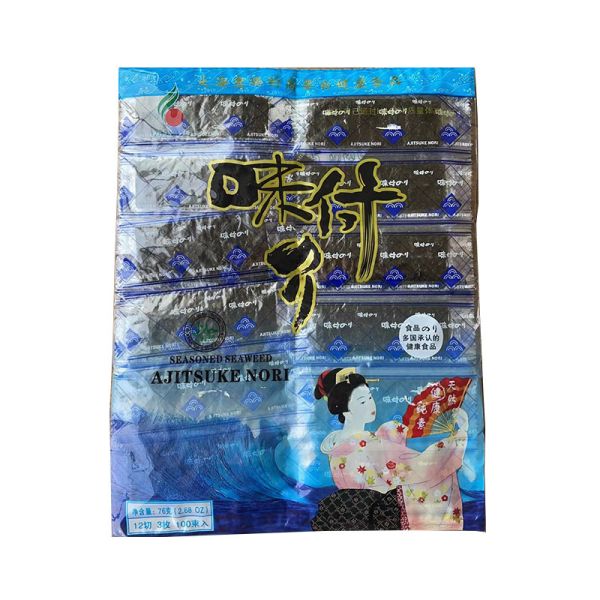 100% Nature Seasoned Seaweed Nori Roasted Delicious Crispy Original Seasoned Nori Dried Snack Seaweed