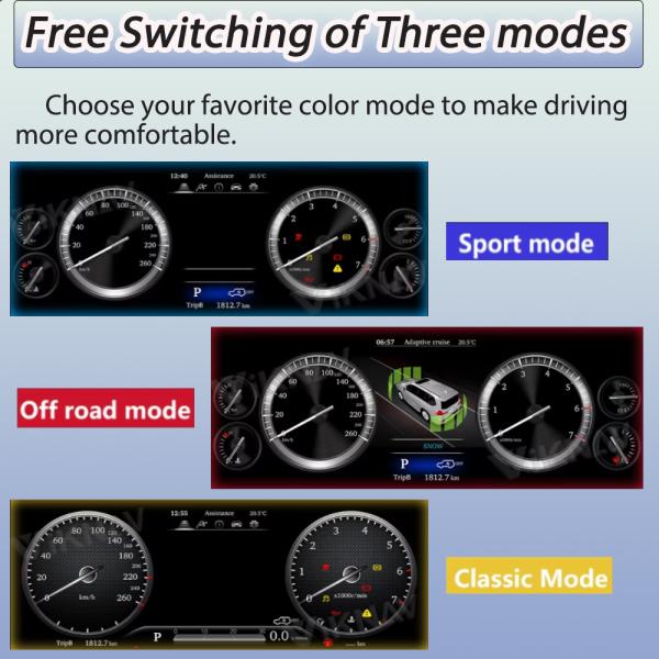 VIKNAV 2014-2019 Toyota 4runner Instrument Cluster Digital Gauge Speedometer Dashboard Screen