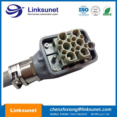 Two Modula Industrial Wire Harness Crimping Harting Industrial Connectors