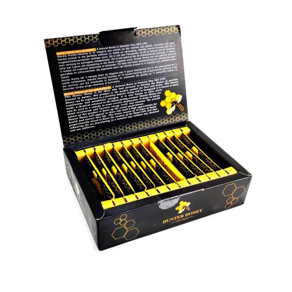 Organic Sugar Free Black Horse Honey For Men'S Vitality Energy Booster 24 Sachets/Box