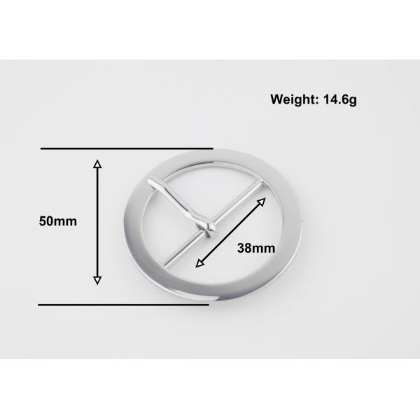 Central Heel Bar Belt Pin Buckle Nickle Color Fashion Design For Women'S Belt