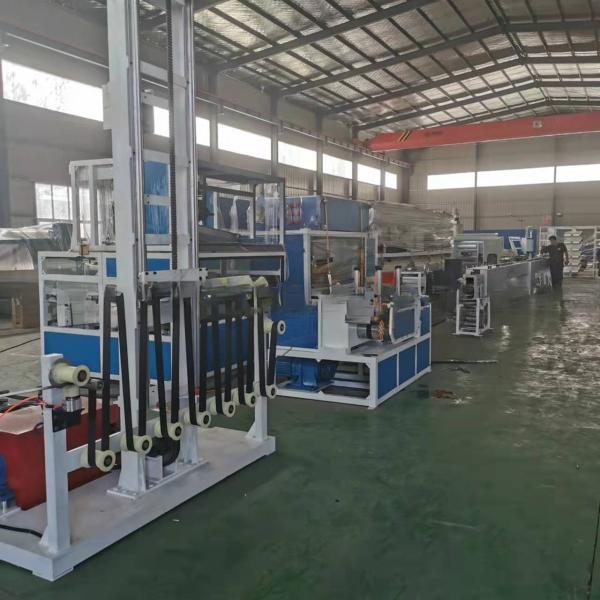 Plastic Coated Geo Strap Band Extrusion Production Line for 80-100 mm Strap Width