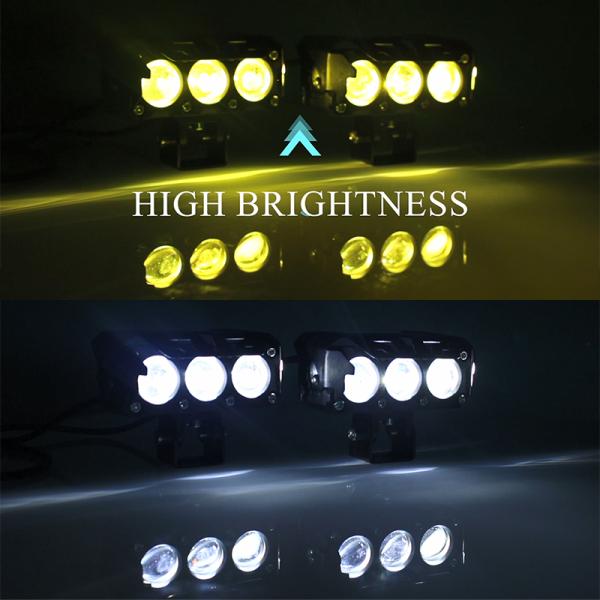 4900Lm/PC Lâmpadas LED de motocicleta Lâmpadas exteriores 32W Lâmpadas Moto LED