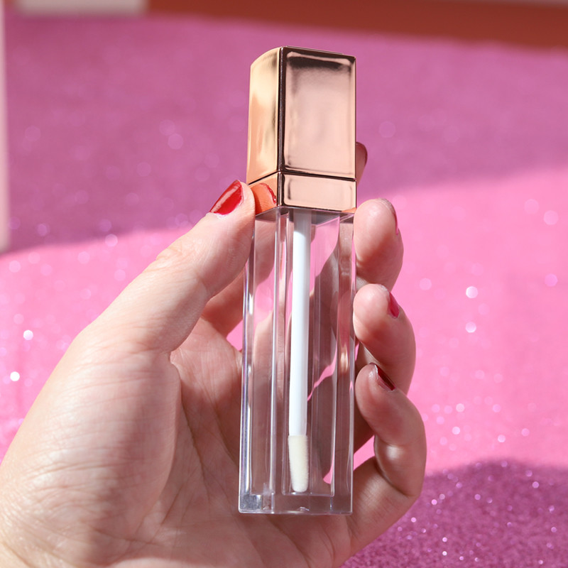 Контейнеры лоска губы 10ml крышки PETG диска SGS пустые с щеткой