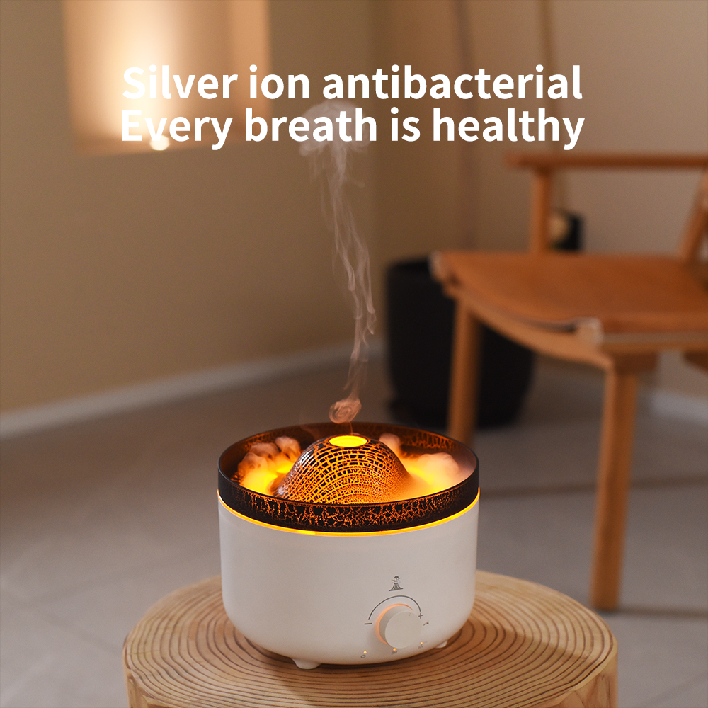 Ultrasonic Flame Light Fragrance Diffuser with LED 560ml Large Capacity Portable Home Humidifier & Air Freshener Type-C Powered