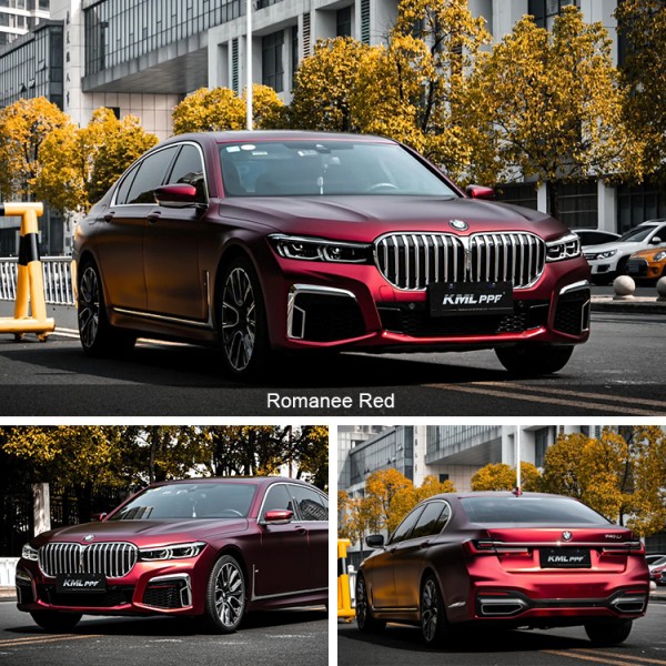 KML TPU color changing film Romanee Red Anti-scratch TPU high frequency film Self-repairing protective car body film