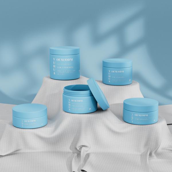 Embalagem de plástico redondo cosmético para cuidados com a pele frasco de creme de PP 180g 240g 300g 360g 480g