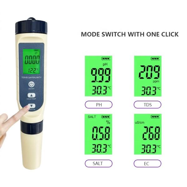 Tds Meter Digital Water Tester 5 in 1 Multi Parameter Water Quality Tester for Drinking