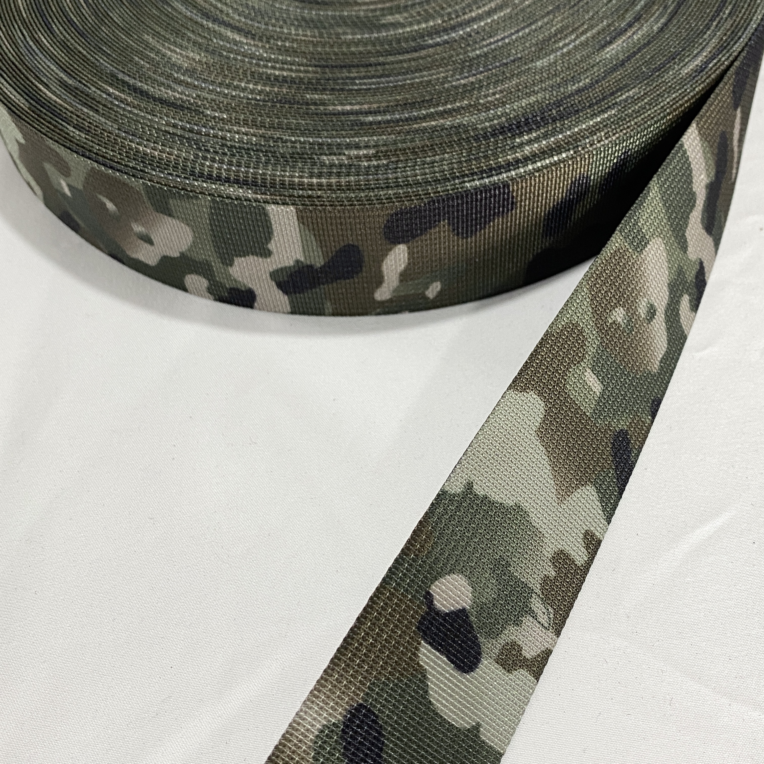 Camouflage Polyester webbing Camouflage Outdoor supplies Backpack belt Tactical clothing