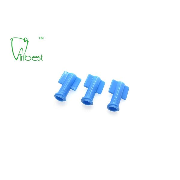 Sterile Luer Lock Luer Slip Dental Syringe Cap Disposable Blue White