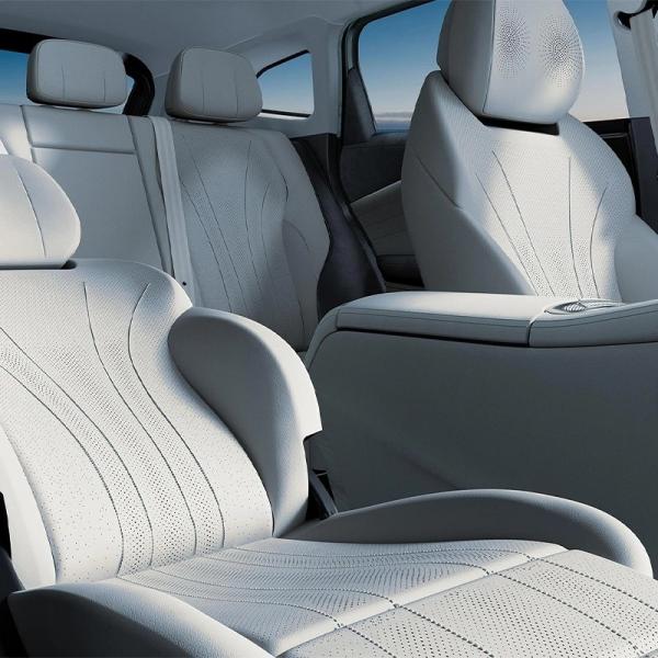 Electric Car Hongqi H9 2022 2.0t EV with Panoramic Sunroof in White Exterior Color