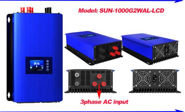 Hot Sale 3Phase 24V 48V Grid Tie Wind Turbine 1Kw 2Kw Wind Grid Tie Inverter With Limiter/ Dump Load Resistor