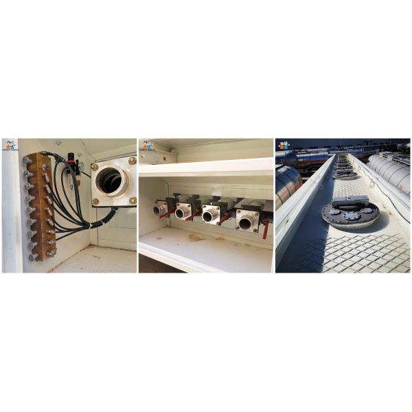 3 Axles Petroleum Tanker Truck Trailer 60000 Liters 6 Compartments Exported To Mauritania