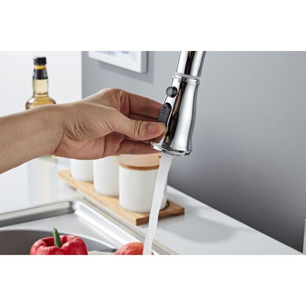 Silver Pull Out Full Copper Kitchen Sink Faucets
