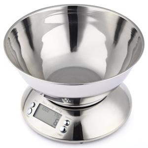 Upgrade Your Kitchen with Our Electronic Scale Stainless Steel Bowl 1g Increment and Temperature Measurement