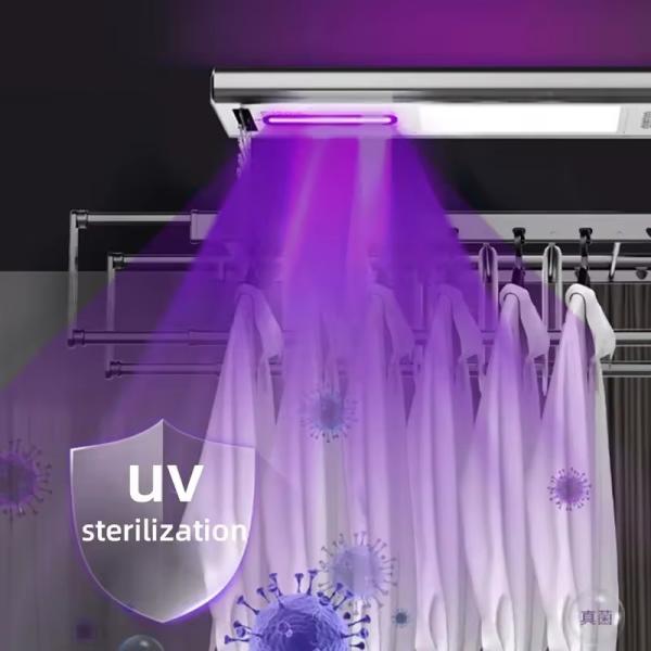 Multifunctional Electric Clothes Drying Rack with Airer and Heated Hanger