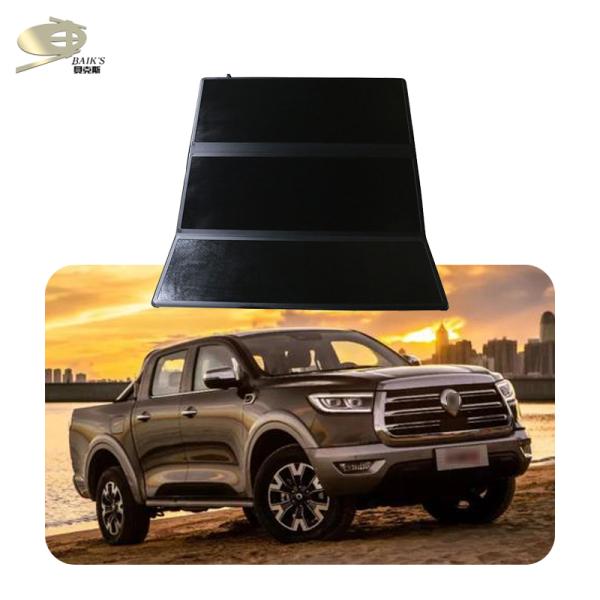 Three Fold Hard Aluminum Retractable Tonneau Cover For Great Wall Pao GWM POER