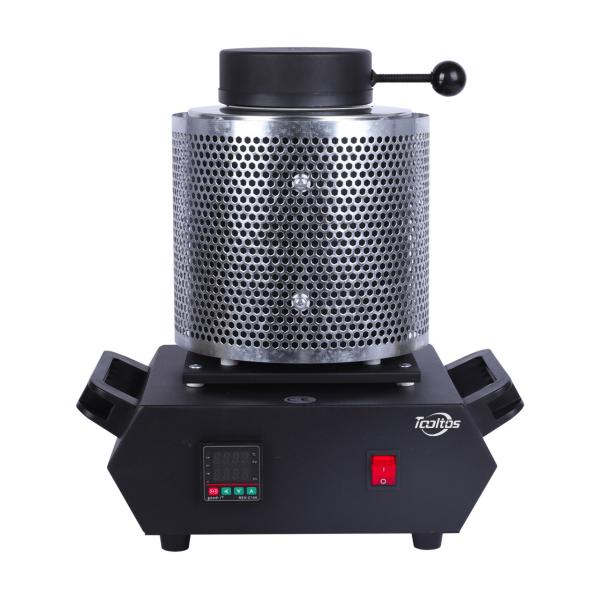 Tooltos 1800W Digital Protective Grid Automatic Gold Electric Melting Furnace For 1/2/3kg