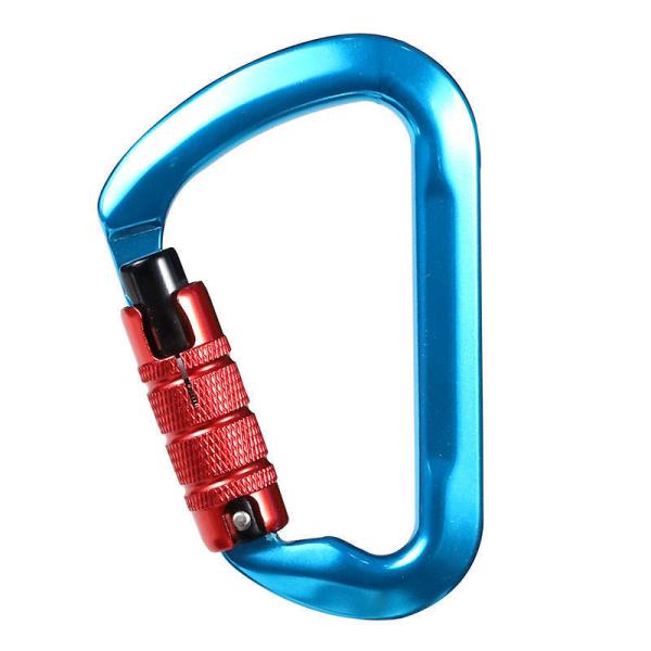 30KN D-Shape Aviation Aluminum Carabiner for Quickdraws and Versatile Climbing Uses