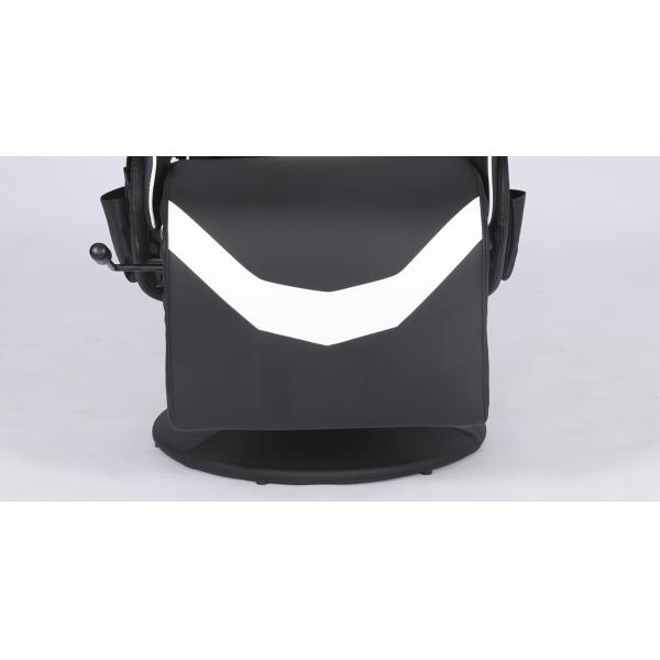 ANJI Directly Ergonomic PU Leather Reclining Gaming Sofa with Cup Holder and Footrest