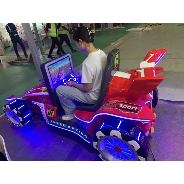 Kiddie ride indoor amusement 3D speed car racing wcoin operated arcade game machine