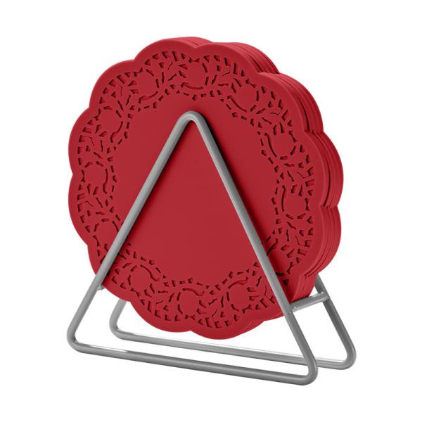 Силиконовые подставки для напитков с держателем Подставки для стаканов для напитков Силиконовые коврики для ковров Термостойкие чайные коврики Подарки для гостей