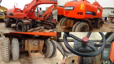 Used Doosan Excavator 150W-7 ,Hydraulic Excavator with Red Color