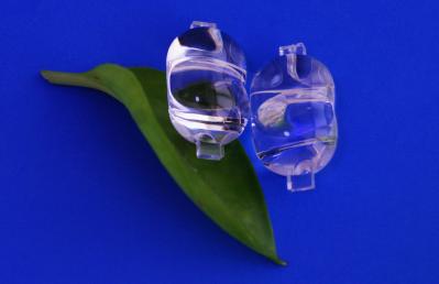 a lente Aspheric da luz de rua do diodo emissor de luz 1W/3W, poder superior do PC conduziu a lente leve