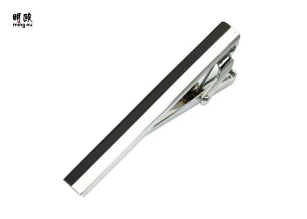 Lightweight Custom Engraved Tie Bar , 1 Inch Suit Tie Clip Wedding Use