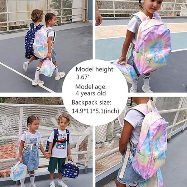 Custom Colorful Printing Girls Trendy Backpack With Lunch Bag Set Waterproof