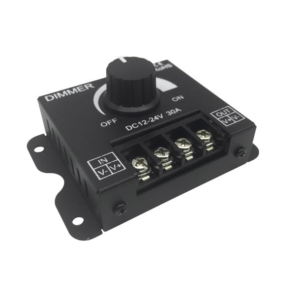 Brightness Stepless LED Controller Dimmer 30A For LED Monochrome Strip Light