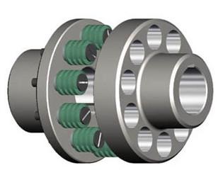 No Lubrication Flexible Element Coupling Good Damping Performance Custom Color