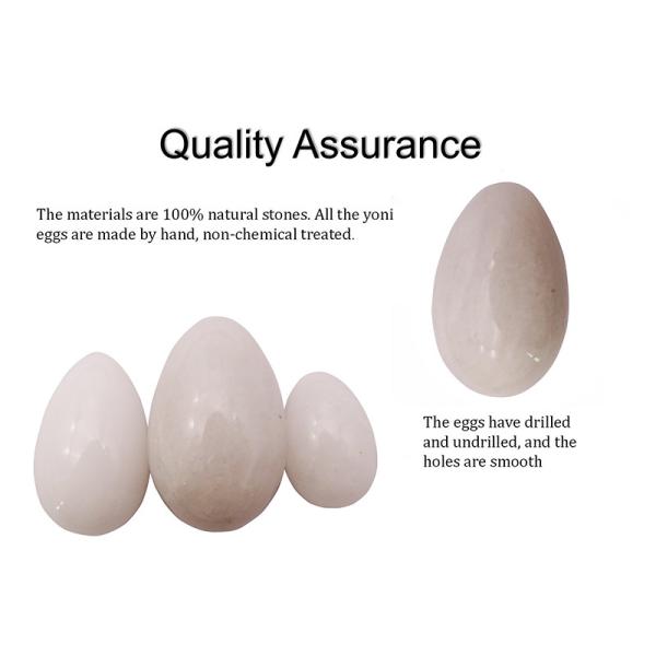 Sex Products Jade Stone Egg for Women Kegel Exercise Natural White Jade Yoni Egg