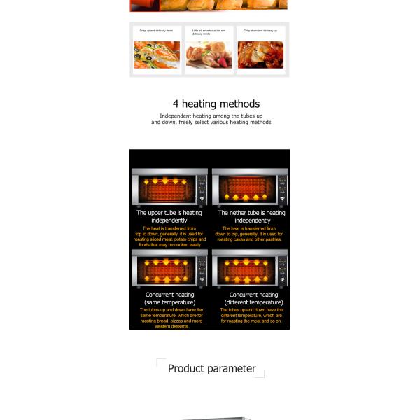 Коммерческая электрическая печь для пекарни с 1 слоем и 1 подносом 850x620x450 мм