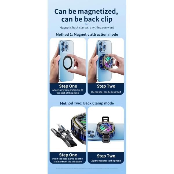 Telefono móvil Semiconductor magnético de cinta trasera radiador de enfriamiento universal X76